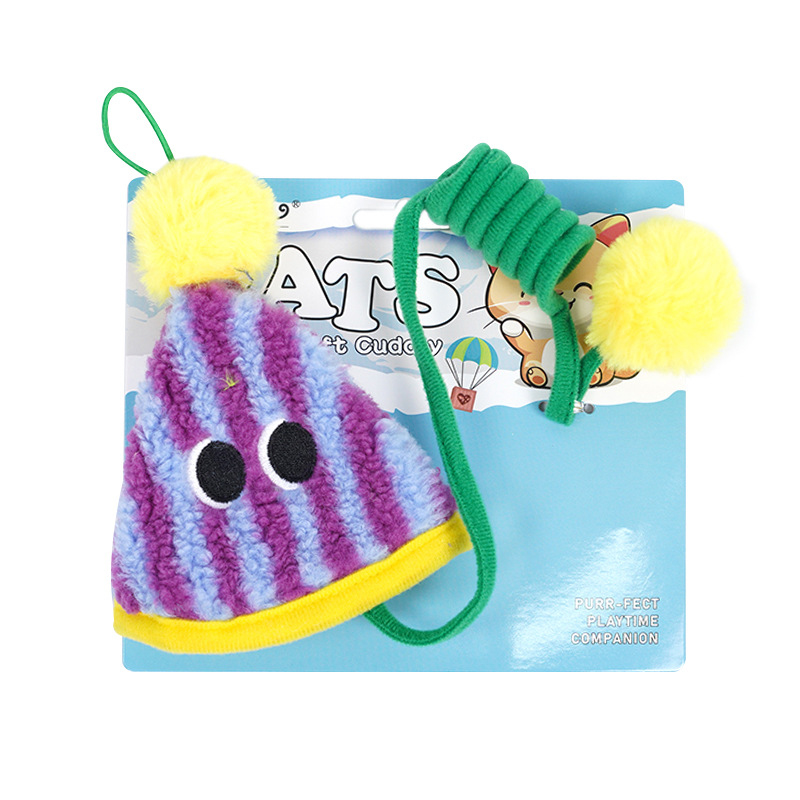 Jouet pour chat parachute à ressort - pâte de taro