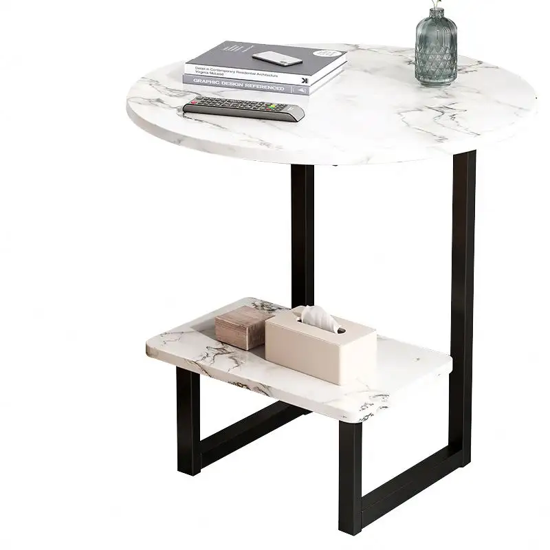 モダンなフレンチラグジュアリースタイルリビングルーム家具木製コーヒーテーブルスクエアサイドテーブル
