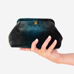 New Arrival Multi Color <b>Velvet</b> Frame <b>Clutch</b> <b>Bag</b> Women Soft <b>Velvet</b> Evening Handbag For Wedding Party Banquet - Product Image 2