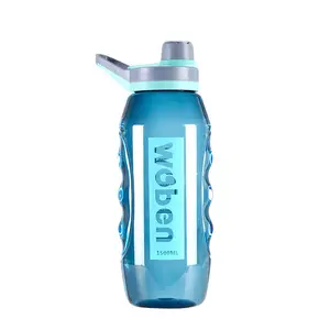 52oz Plastic Cup Sports Water Bottle Large Capacity Hiking Bottles Summer Camping Kettle Customized Logo Item PE CLASSIC Blue