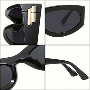 Gafas de Sol con Marco Cuadrado Pequeño para Hombre, Logotipo Personalizado, Protección UV400, Lentes de Espejo, Gafas de Sol Coloridas de Ojo de Gato para Mujer - Product Image 6