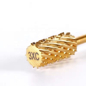 Brocas de carburo de tungsteno grandes doradas para taladro de uñas, accesorios para limas de uñas, herramienta de manicura para proveedores de salones - Product Image 4