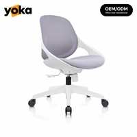 Chaise de bureau ergonomique colorée, dossier en maille respirante, chaise d'ordinateur pivotante et réglable en hauteur, chaise de travail à roulettes, pour la maison et l'étude des enfants