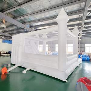 Château gonflable blanc de qualité commerciale, château gonflable, toboggan gonflable, jeu en plein air, location commerciale, investissement - Product Image 4