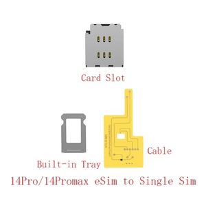 Wylie 14pro 14promax Esim to Single Sim Built in Tray for <strong>Iphone14pro</strong> and 14promax No Need Separating Parts - Product Image 2