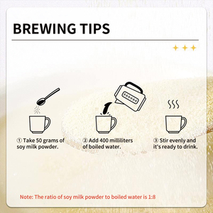 Hữu Cơ tinh khiết ngay lập tức sữa đậu nành BỘT DINH DƯỠNG ăn sáng uống với hương vị ngọt ngào đóng gói trong một túi - Product Image 5