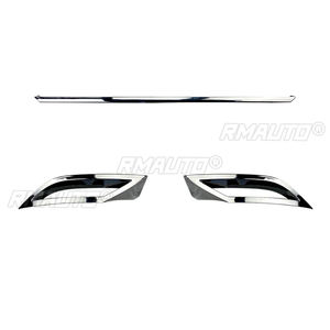 1 Juego de Difusor Trasero Plateado para Parachoques, Alerón, Salida de Aire, Tira de Escape, Cubierta Decorativa para Volkswagen Polo MK6 2018+, Accesorios para Coche - Product Image 2