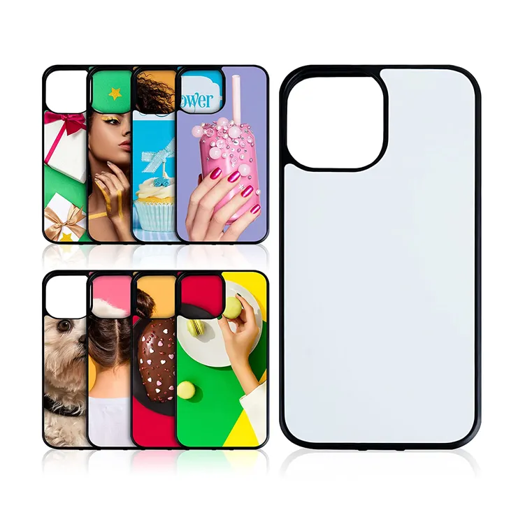 Tpu Pc 2D Blank Sublimation Printing Cell Mobile Phone Case Back Cover For Iphone 13 12 11 Pro Max X Xs Max Xr