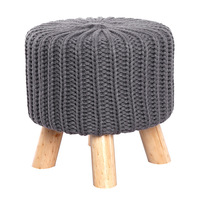 DISHI Vente chaude Pouf ottoman en tricot DIY Etsy Tabouret au crochet pour salon chambre appartement