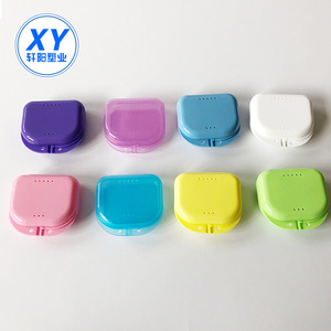 <b>Denture</b> Case Plastic Storage <b>Box</b> With Holes For Retainer And <b>Denture</b> Care Adult Use - Product Image 1