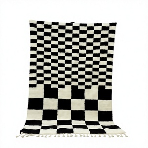 Hot sell Moroccan Rugs Price <b>Vintage</b> Design Hand Tufted Wool Area Rugs Wholesale Moroccan Berber for Living Room Rugs ITHL - Product Image 1