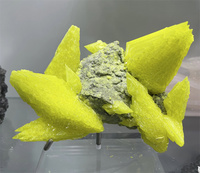 Orpiment naturel brut en vrac, amas de cristaux de soufre jaune, pierre solide, tendance mode, porte-bonheur, en vente