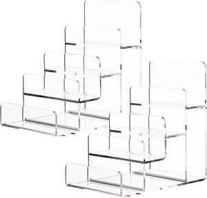 Bán buôn rõ ràng <span class=keywords><strong>Acrylic</strong></span> hiển thị đứng cho ví túi xách tổ chức đồ trang sức Riser Kính mát giá Rack hiển thị <span class=keywords><strong>Acrylic</strong></span> kệ - Product Image 1