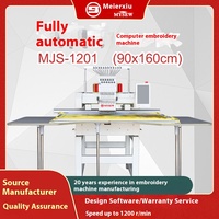 Machine à broder informatisée à tête unique MYSEW MJS1201, équipement professionnel automatique pour la production de vêtements