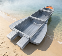 Surface de pont antidérapante, légère, sans gonflage requis, bateau rigide, yacht sportif, plastique modulaire pliable, plongée sous-marine, 4-6 personnes
