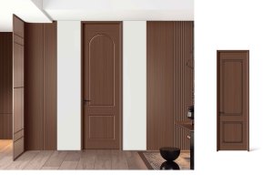 Porte en bois massif avec cadre, <span class=keywords><strong>vente</strong></span> chaude d'usine, porte en bois moderne de haute qualité en MDF/HDF pour maisons et chambres d'hôtel - Product Image 6