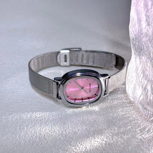 Reloj exquisito de estilo retro para estudiantes, pequeño y sencillo, moderno, de forma ovalada, analógico. - Product Image 5