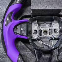 Accessoires de voiture bleus, volant pour Dodge Charger Challenger Hellcat Charger Challenger SRT RT 2015, fibre de carbone
