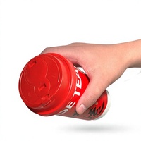 Couvercle de tasse intégré en plastique PP moulé par injection, jetable, anti-fuite, de qualité alimentaire, 90 mm, pour café, thé, boissons froides et chaudes
