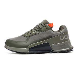 Zapatillas Casuales Verdes con Malla, Puntera Reforzada, con Cordones, para Senderismo, con Suela Gruesa y Amortiguada, para Desplazamientos Urbanos y Caminatas por el Campo - Product Image 4