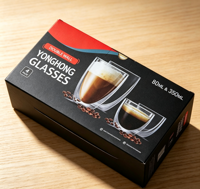 Boîte en carton pliable personnalisée en matériaux recyclés, boîte à café de luxe, pelliculage mat, emballage en papier solide pour boissons instantanées