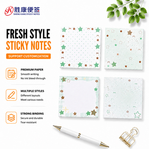 Custom Printed Colorful Self‑Adhesive Sticky Notes <b>Memo</b> <b>Pads</b> Premium Paper Stationery for Office and School Desk Journal Supplie - Product Image 1