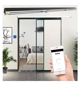 Abridor de puerta corredera inteligente Maglev telescópico, operador automático de puerta para oficina, puertas de vidrio sin marco, novedad de 2017 - Product Image 1