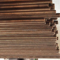 Yushung Solid Bronze Stud Bolt Marine Grade C65100 Silicon Bronze Fully Threaded All Rolled Threads Rods 7/8-9x3FT Customized