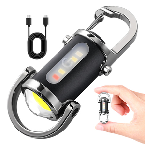 Có thể sạc lại Keychain Đèn pin 800 lumens EDC Mini COB làm việc ánh sáng đèn pin cho cmaping - Product Image 1