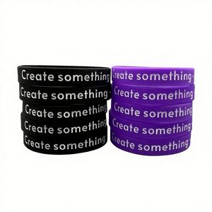 Bracelet en silicone imperméable personnalisé avec texte en relief, fabrication OEM, pour événements, fêtes, sports, fitness, club de football, cadeaux promotionnels - Product Image 1