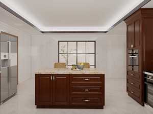 Puertas de Muebles de Cocina Modernas Personalizadas al por Mayor, Diseño de Madera para Apartamento, Muebles Duraderos y Independientes para el Comedor - Product Image 6