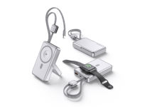 Offre Spéciale : Batterie Externe Magnétique Sans Fil 15W 10000mAh avec Charge Rapide PD22.5W, Chargeur Portable Pliable avec Béquille et Double Câbles LED