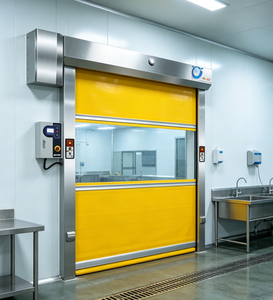 Porte de garage à enroulement automatique à grande vitesse en polymère, coupe-vent, pour entrepôt frigorifique - Product Image 4
