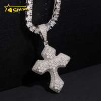 Nouveau design de pendentifs et breloques en diamant de laboratoire, style Hip Hop, en argent 925, entièrement sertis de pierres, motif Arbre de Vie pour homme