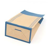 Sac de chips marron pour pommes de terre, 50 pièces, qualité alimentaire, en papier kraft avec fenêtre, de haute qualité