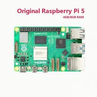 Raspberry Pi 5 Oficial Original, Cortex-A76, Linux, 2GB, 4GB, 8GB, Placa Arm, Programación en Python, PCIe, Gigabit Ethernet, USB3.0