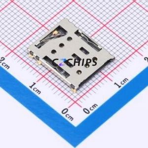 HYCW328-SIM07-138B SIM Card Connector SMD Connector Card Tray Type Nano SIM Card Card Holder With Card Detection - Product Image 1