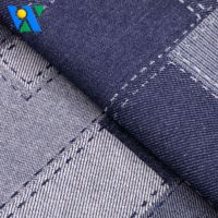 Jacquard Denim 10oz pour vêtements motif personnalisable tissé Jeans tissu pour vêtements pas de tissu extensible pour vestes pantalons