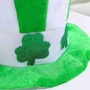Sombrero de Copa Personalizado con Trébol para el Día de San Patricio para Niños, Accesorio de Disfraz para Festival Irlandés, Banda Verde, Suministros para Fiestas al por Mayor, Desfile - Product Image 4