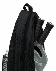 Comfier <b>Waterproof</b> Sling Bag <b>Black</b> Nylon Crossbody Sport <b>Backpack</b> with Zipper Closure Mesh Pocket Polyester Lining - Product Image 2
