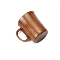 Tasse en bois rétro, bois de datte rouge naturel, tasse à thé et à café pour la maison, la restauration, la table, cadeau