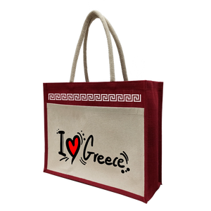 ถุงช้อปปิ้งจากปอกระเจา 100% เป็นมิตรกับสิ่งแวดล้อม พร้อมหูหิ้วแบบ D Cane และการพิมพ์ปลอดสาร Azo สำหรับโปรโมชั่น - Product Image 5