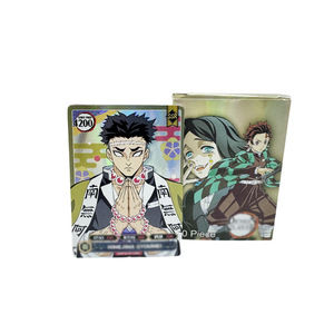Demon Slayer <span class=keywords><strong>Kimetsu</strong></span> <span class=keywords><strong>No</strong></span> <span class=keywords><strong>Yaiba</strong></span> Ruitu Tarjetas <span class=keywords><strong>de</strong></span> Colección <span class=keywords><strong>de</strong></span> Anime, Caja <span class=keywords><strong>de</strong></span> Papel Ecológica y Duradera, Caja Sorpresa, Venta al Por Mayor - Product Image 1