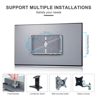PC industriel à écran tactile capacitif et résistif de 21,5 pouces, sans ventilateur, faible consommation, faible bruit, en stock