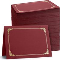 Porte-certificats, porte-diplômes, pochettes pour certificats pour papier de format lettre 8,5 x 11, pochettes pour certificats