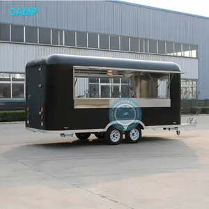 CAMP food trailers us standards food trucks para parrilla food cart with bathroom and fridge