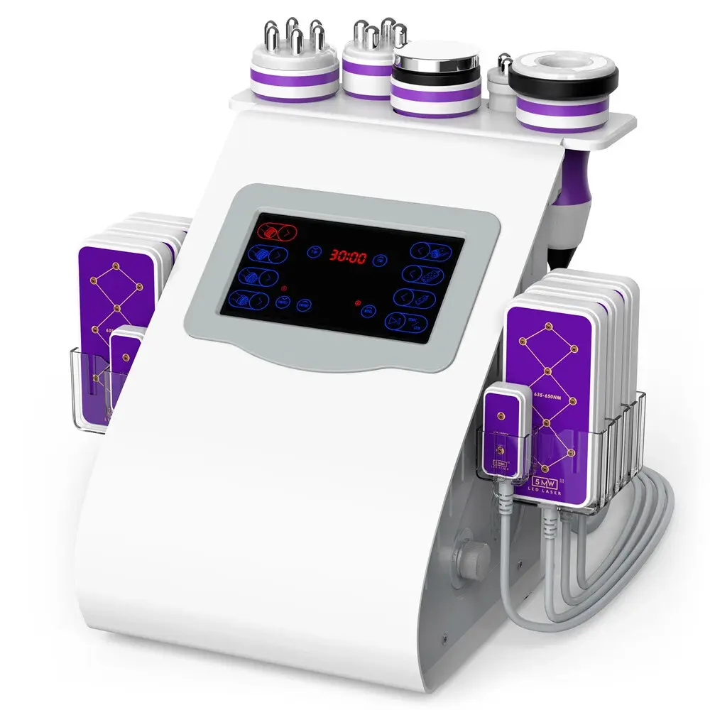 家庭用40k Cavi Fat Remove & Rf Radio Frequency Body Slimming Skin Tightening 6 in 1 Cavi Machine