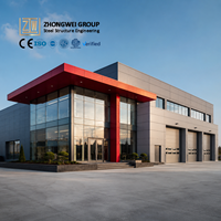 ZW - Mejores Almacenes Modernos de Estructura de Acero, Edificios Metálicos con Entrepiso, Hangares de Almacenamiento Personalizables, Naves Industriales Prefabricadas, Oficinas