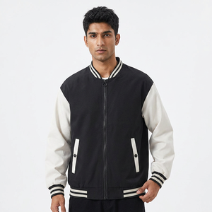 Veste universitaire camouflage enduite de haute qualité pour hommes, style baseball universitaire, imperméable et coupe-vent, vente en gros OEM - Product Image 1