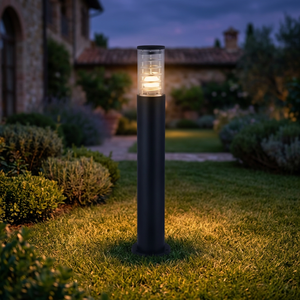 Lámpara de Jardín para Exteriores, Moderna, de Aluminio, IP54, Impermeable, Alimentada por CA, Tipo Bollard, Ángulo de Haz de 360°, Luz Blanca Cálida, 50000 - Product Image 2